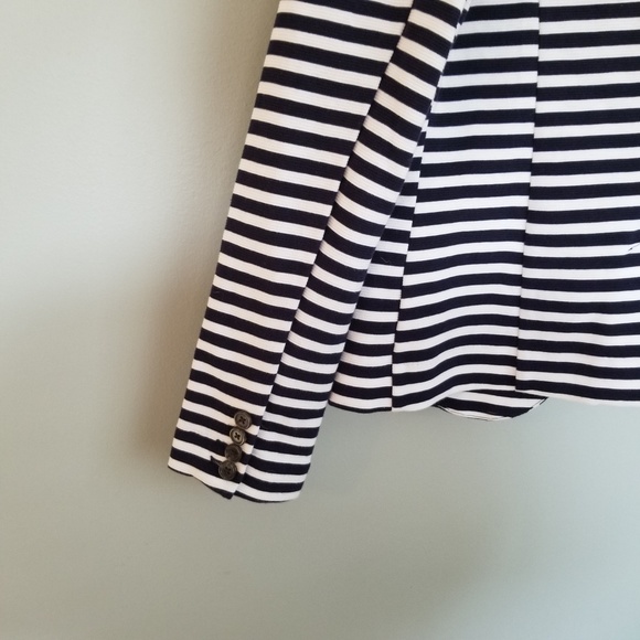 Merona Navy Striped Blazer, size small - Picture 6 of 8